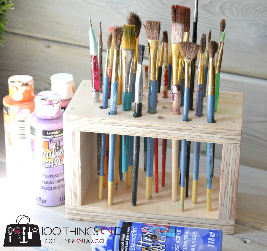 Paint Brush Storage Rack, Paint Brush Storage