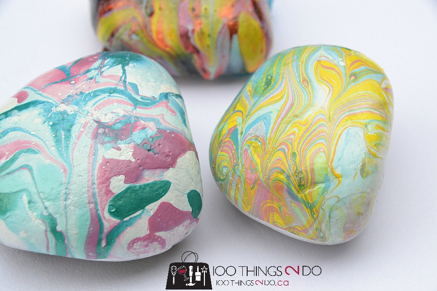 Rock paperweights, paperweights, marbled rocks, painted rocks, crafts for kids, rock painting, kids crafts