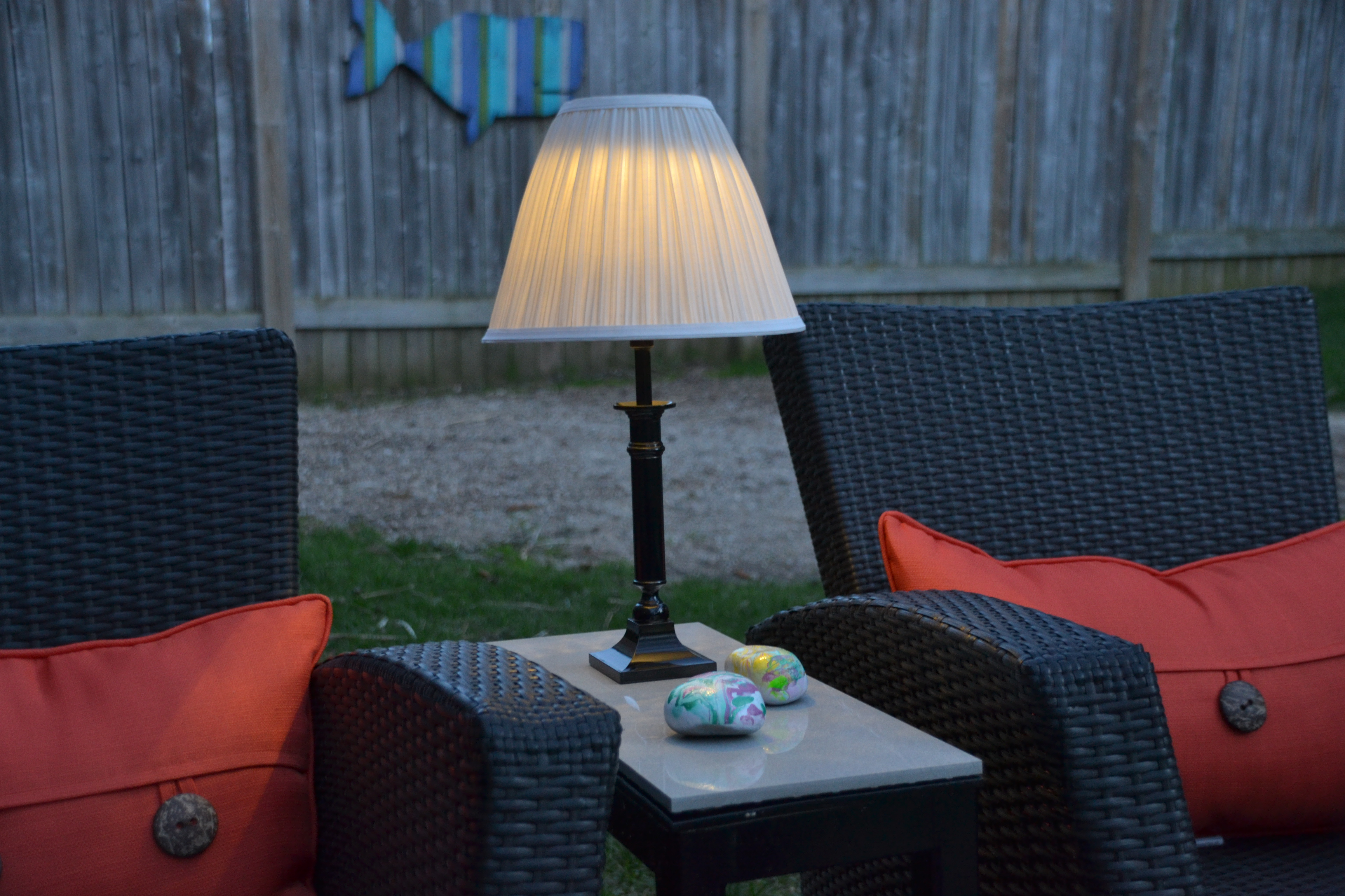 Solar lamp, outdoor lighting, patio lighting, DIY solar lamp, DIY solar lighting