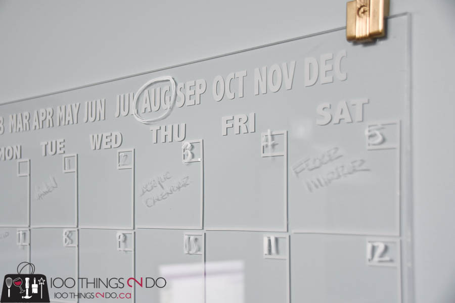 Plexiglass calendar, dry erase calendar, wall calendar, office calendar, DIY calendar