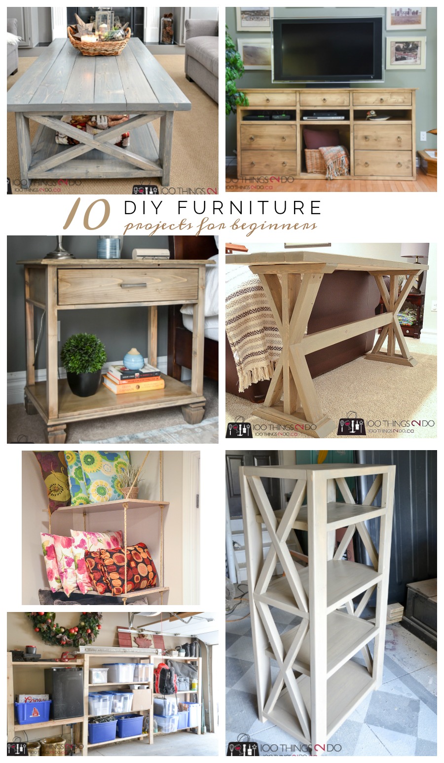 10 DIY Furniture Projects for Beginners, DIY furniture, beginner builds, easy DIY furniture,