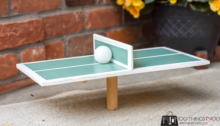 Mini ping pong / one-man ping pong, DIY ping pong, backyard games, backyard fun, scrap wood project