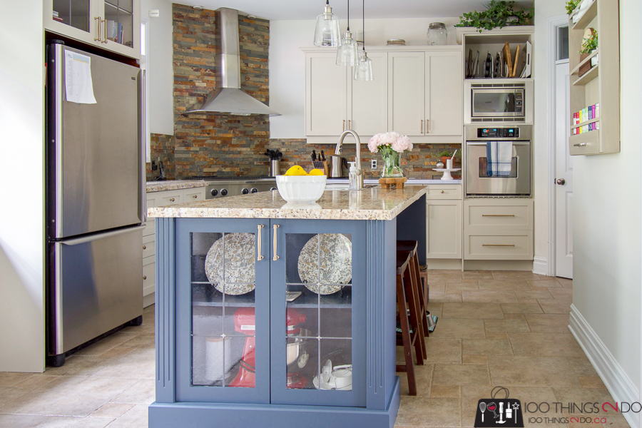 Kitchen makeover, painted cabinets, painting kitchen cabinets, Rust-Oleum cabinet transformation
