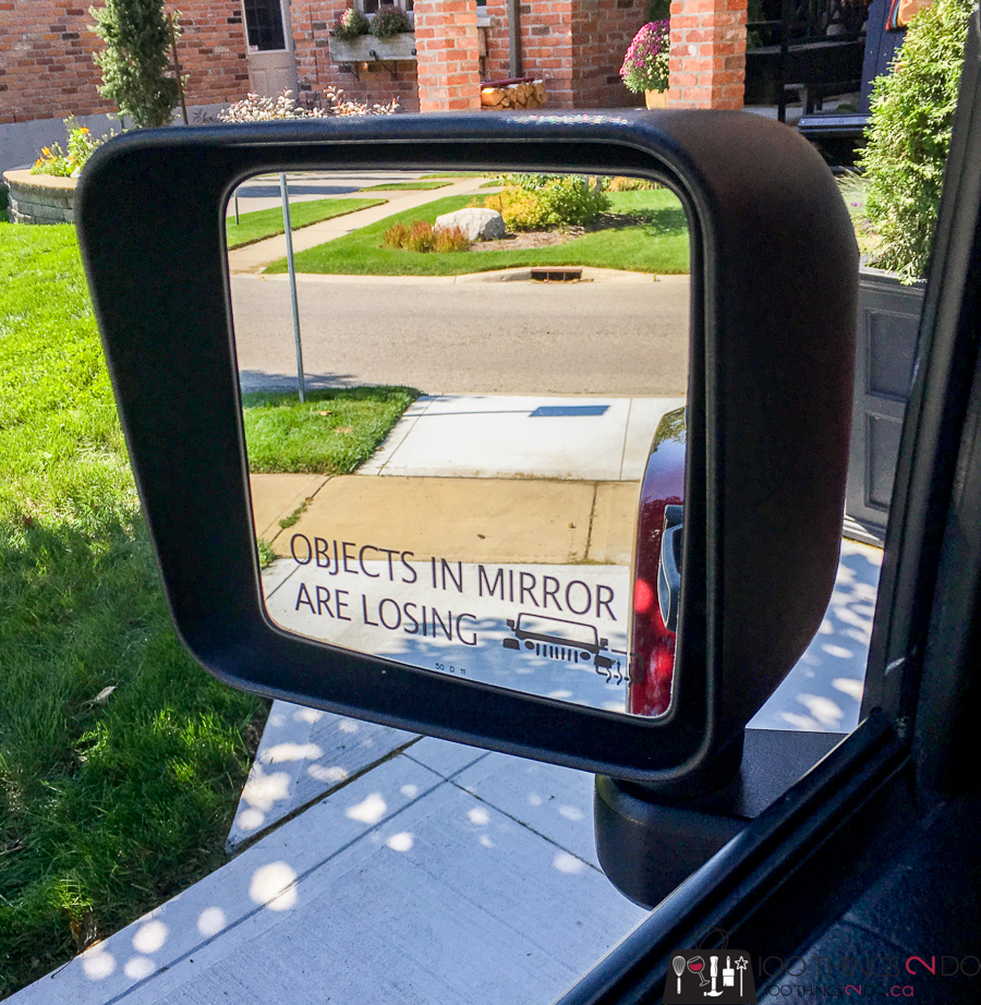 Objects in mirror are losing, Jeep decal, car decal, mirror decal, DIY car decal