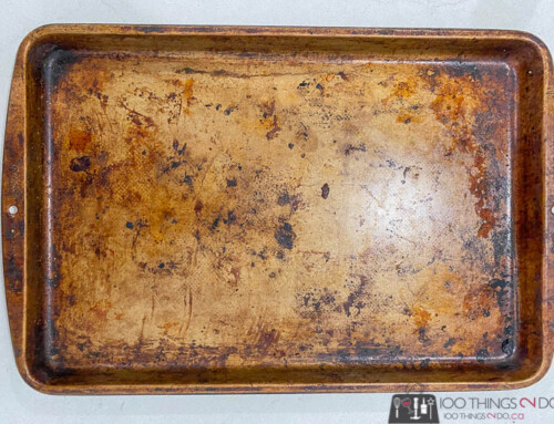 How NOT to clean a cookie sheet – because nothing works