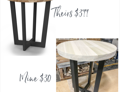 Build your own outdoor side table